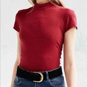 Truly Madly Deeply mock turtleneck tee // M